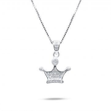 petsios Crown necklace with zircon stones