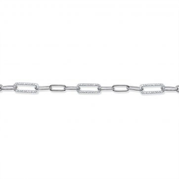 petsios Chain bracelet with zircon stones