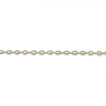 petsios Gold plated bracelet with pearls