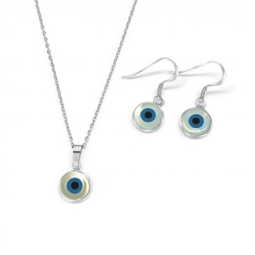 petsios Evil eye set with mother of pearl 