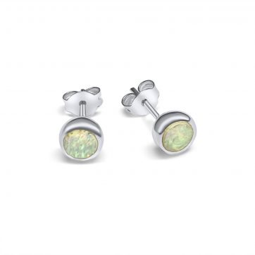 petsios Stud earrings with white opal