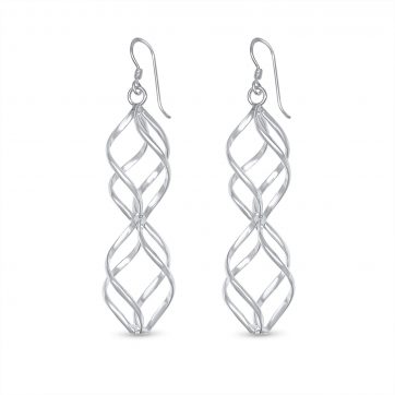 petsios Silver dangle earrings