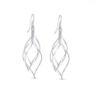 petsios Silver dangle earrings