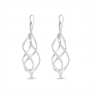 petsios Silver dangle earrings