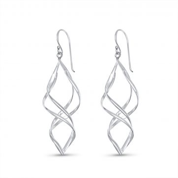 petsios Silver dangle earrings