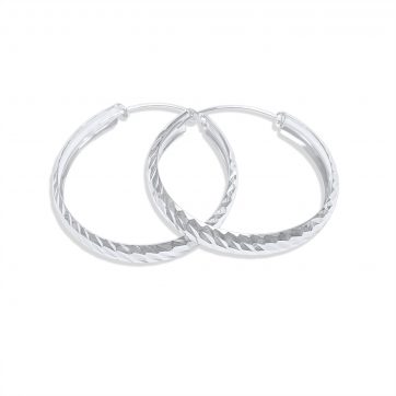 petsios Silver hoops (37mm)