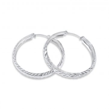 petsios Silver hoops (40mm)