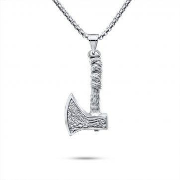 petsios Steel axe necklace