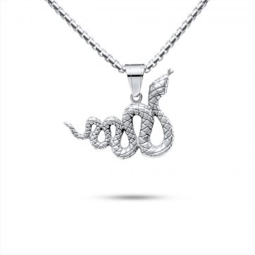 petsios Steel snake necklace