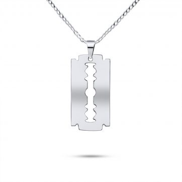 petsios Steel double edge razor necklace