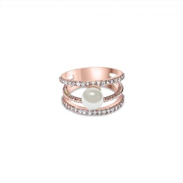 petsios Rose gold plated steel ring